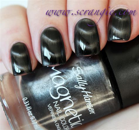 black nail polish sally hansen|sally hansen magnetic nail color.